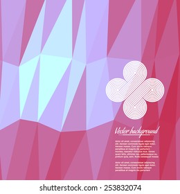 Colorful abstract geometric triangulated pattern