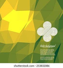 Colorful abstract geometric triangulated pattern