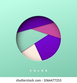 Colorful abstract geometric vector background