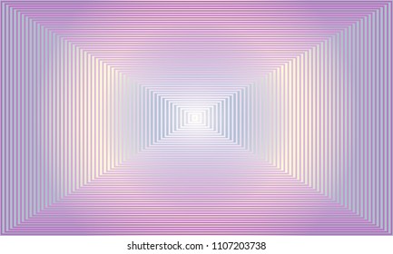 Colorful abstract geometric vector background in purple, pink and blue. Square striped backdrop.