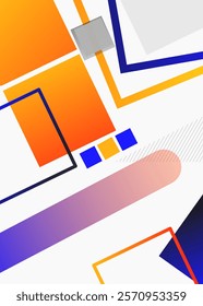 Colorful abstract geometric vector background with vibrant shapes and patterns.  