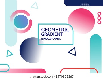 Colorful abstract geometric vector background with vibrant shapes and patterns.  
