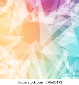 Colorful Abstract Geometric Vector for Background, Banner.