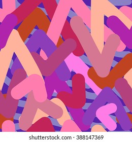 Colorful abstract geometric vector seamless.