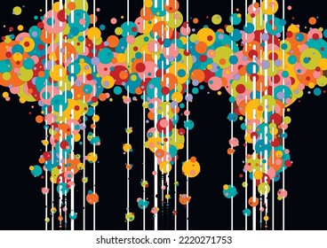 Colorful abstract geometrical background. Vector illustration
