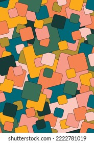 Fondo geométrico abstracto colorido. Ilustración del vector