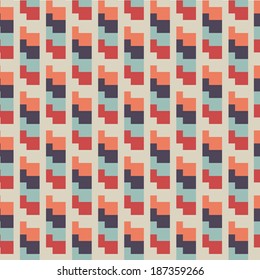 colorful abstract geometrical seamless pattern