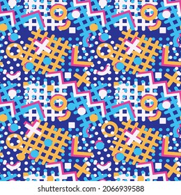 Colorful abstract geometrical seamless pattern