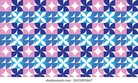 Farbige abstrakte geometrische nahtlose Muster. Nahtloses Retro-Muster für Design und Hintergrund. Coole und trendige nahtlose Muster.