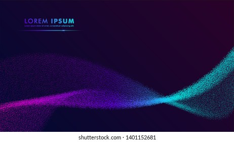 Colorful abstract gradient backdrop design