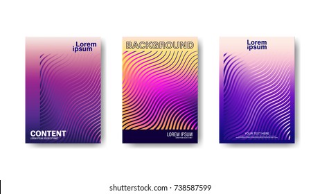 colorful abstract gradient background layout design template. geometric line modern design. illustration vector artwork