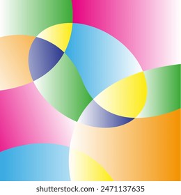 Colorful abstract gradient background with oval