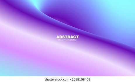 Colorful Abstract Gradient Background with Smooth Wavy Flow, Vibrant Gradient Colors, vector illustration