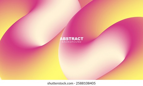 Colorful Abstract Gradient Background with Smooth Wavy Flow, Vibrant Gradient Colors, vector illustration