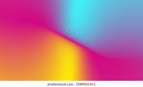 Colorful Abstract Gradient Background with Smooth Wavy Flow, Vibrant Gradient Colors, vector illustration

