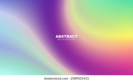 Colorful Abstract Gradient Background with Smooth Wavy Flow, Vibrant Gradient Colors, vector illustration

