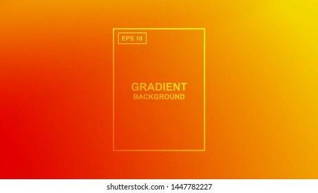 Colorful abstract gradient background. Background for ui design,graphic design, banner or poster. vector orange gradient color background. Vector EPS10.