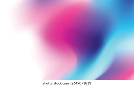 Colorful abstract gradient background with vibrant pink, purple, and cyan hues blending smoothly. Perfect for modern design, tech, fashion, or digital art projects. vector design.