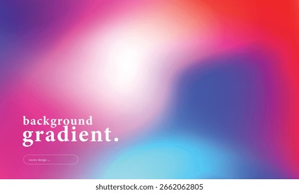 Colorful abstract gradient background with vibrant pink, purple, and cyan hues blending smoothly. Perfect for modern design, tech, fashion, or digital art projects. vector design.