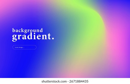 Fondo abstracto colorido del gradiente con el rosa vibrante, azul, verde, púrpura y amarillo que se mezcla suavemente. perfecto para el diseño moderno, la tecnología, la moda, o los proyectos de arte digitales. diseño del Vector.