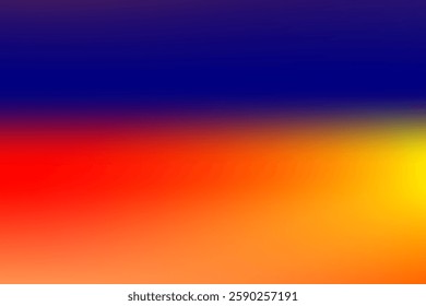 Colorful Abstract Gradient with Blue, Red, and Yellow Shades. simple , minimalist orange blue