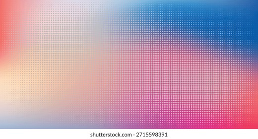 Gradiente Abstractas colorido con el patrón del semitono del punto para el uso vibrante del diseño del fondo en gráficos del Web