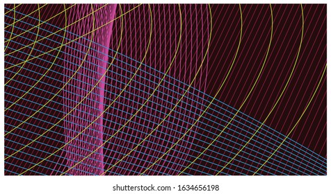 colorful abstract gradient line background