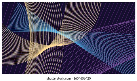 colorful abstract gradient line background