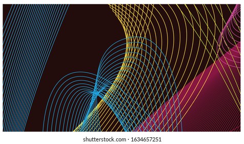 colorful abstract gradient line background