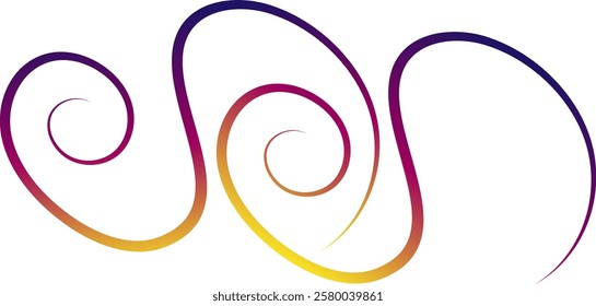 Colorful Abstract Gradient Lines background. Wavy Color Shape Vector, Dynamic Geometric Pattern design