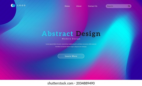 Colorful Abstract Gradient Mesh Background Design For Banner, Poster, Cover Or Landing Page Template