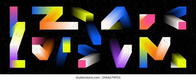 Colorful abstract gradient shapes, chess mate background, trendy motif background, trendy vivid colorful gradient elements, blend background.