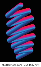 Colorful Abstract Gradient Shapes with Wavy Fluid
