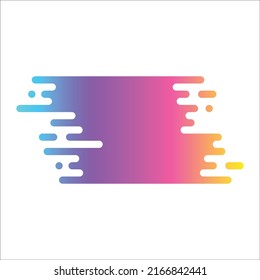 Colorful abstract gradient text banner, background, vector, art, lequid