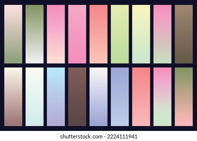 Colorful abstract gradient vector template free