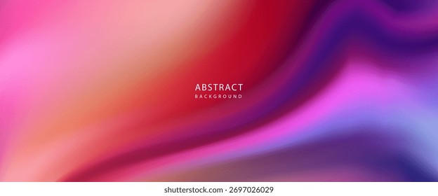 Colorful Abstract Gradient Wave with Neon Flow