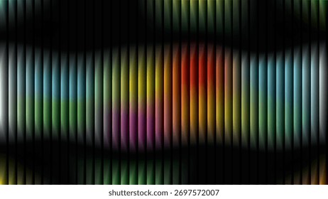Gradiente Abstractas colorido con líneas metálicas onduladas - Fondo futurista moderno de la textura 3D