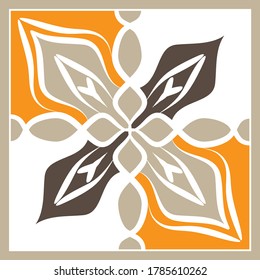 Colorful abstract graphic background. Tribal ethnic ornament. Scarf design. Frame.