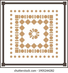 Colorful abstract graphic background. Tribal ethnic ornament. Scarf design. Frame.vector colored background.