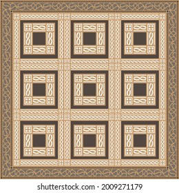  Colorful abstract graphic background. Tribal ethnic ornament. Scarf design. Frame.vector colored background. 