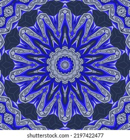 Colorful abstract gravel ornate mandala pattern wallpaper