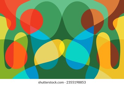 Colorful Abstract Groovy background design