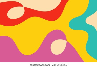 Colorful Abstract Groovy background design