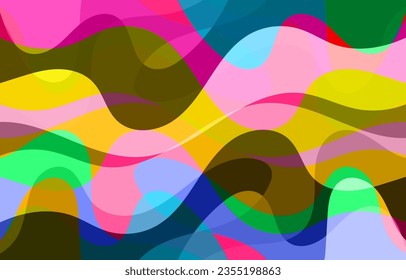 Colorful Abstract Groovy background design