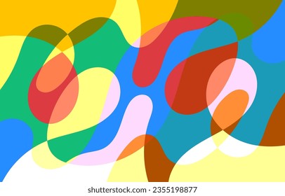 Colorful Abstract Groovy background design