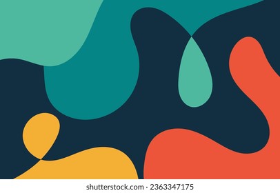 Colorful Abstract Groovy background design