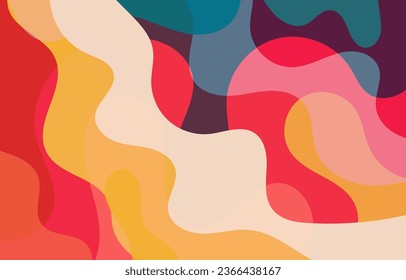 Colorful Abstract Groovy background design