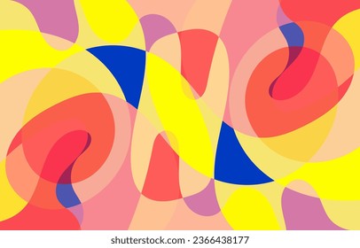Colorful Abstract Groovy background design