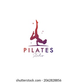 Colorful Abstract Gymnastic Logo Icon for Programs,Training