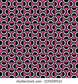 Colorful abstract half-circle pattern. Multicolor arc shape maze on white background. Circular shape backdrop. Rotation of watermelon pattern.